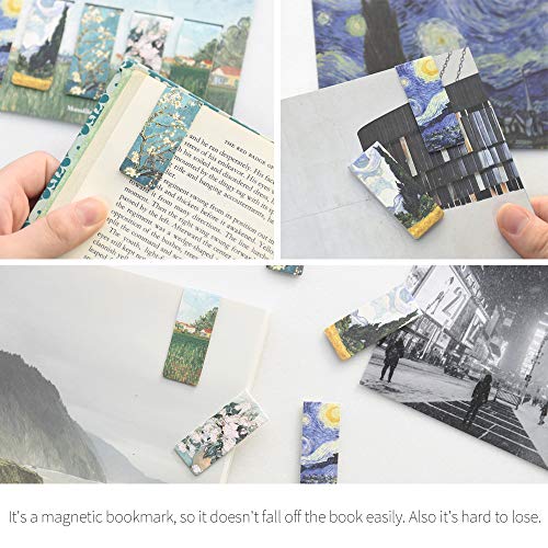 Monolike Magnetic Bookmarks Vincent Van Gogh ver.1 + ver.2, 10 Pieces - color: Van Gogh Ver.1 + Ver.2