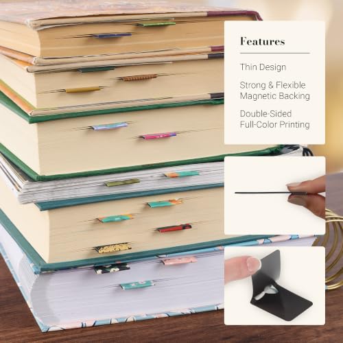 Christian Art Gifts Cute Magnetic Bookmark Set with Bible Verses - color: Sprinkled With Joy