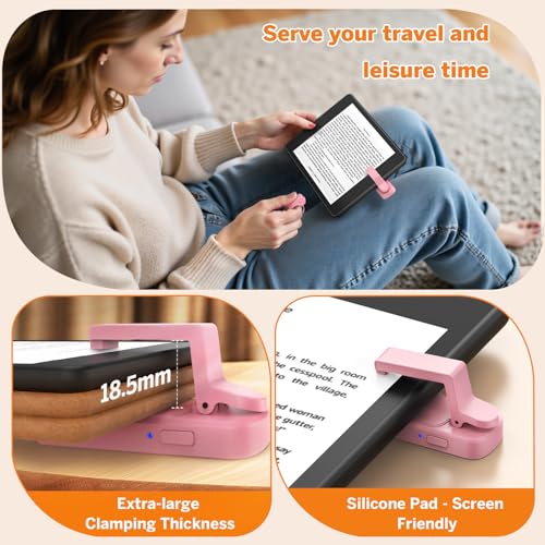 Page Turner Ring for Kindle,Remote Control for iPhone iPad Tablets eReaders - color: Pink