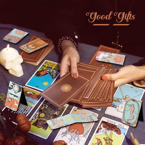 Chinco 10 Pcs Tarot Magnetic Bookmarks Christmas Magnet Page Marker Assorted Book Marker Set Journal Bookmark for Christmas Reading Gift
