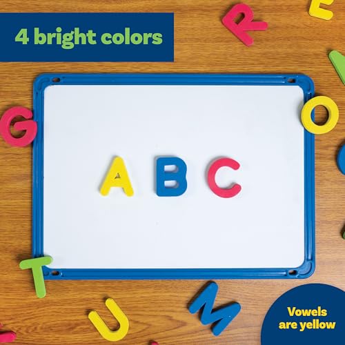 LEARNING ADVANTAGE Large Magnetic Letters, Set of 52, Uppercase Alphabet