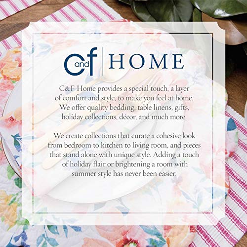 C&F Home Regent Indigo Solid Quilted Accent Throw Pillow 18" x 18" - color: Blue