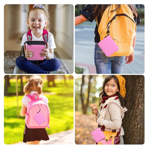 GEAoffice 1 Pocket Mini Trading Card Binder Holds 80 Cards with Zip, Pink - color: Pink-1 Pocket