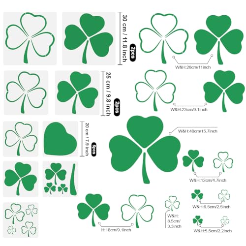 6 Pcs Cats Fence Decors, Metal Garden Ornaments for Yard - style: Shamrock