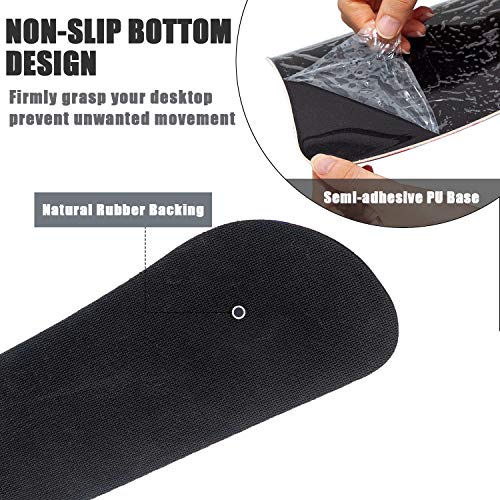 RICHEN Keyboard Wrist Rest and Mouse Pad with Wrist Support, Memory Foam Set for Gaming and Office, Comfortable & Lightweight for Easy Typing & Pain Relief (White Butterflies) - color: White Butterflies