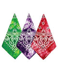 Bycc Bynn Large Soft Cotton Bandanas Pack for Men & Women 22 x 22 inches - color: S- 3 Pack-tie Dye 2