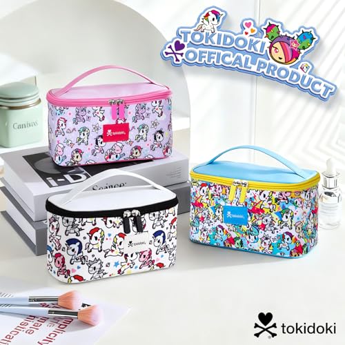 tokidoki Travel Makeup Bag, Large Cosmetic Organizer - color: Unicorno-A, size: A(9.4*5.1*5.5 inch)
