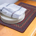 Homespice Jamestown Jute Braided Table Mats, Rect 10x15 Set of 4 - color: Jamestown