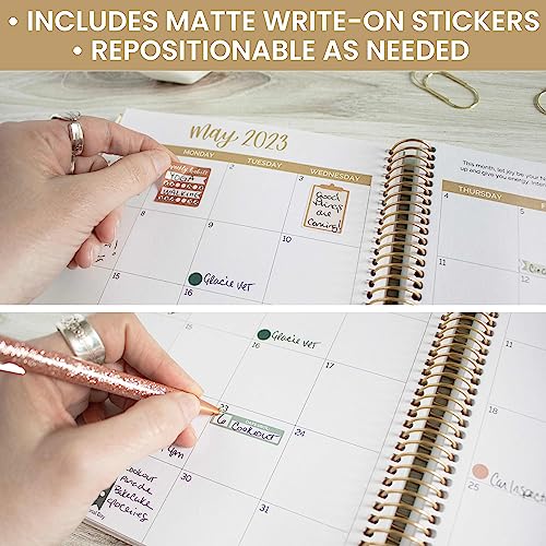 bloom daily planners Color Coding Planner Stickers - Muted Neutrals 1/4" Minimalist Dot Labels - Six Sheets, 1000+ Stickers Per Pack! - Sweater Weather - color: Sweater Weather