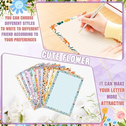 TaoBary 160 Pcs Kawaii Stationery Paper and Envelopes Set, 5.5 x 8.25'' - size: 5.5 x 8.25 Inch, style: Kawaii