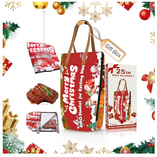 BBQ Blanket for Resting Meat - Meat Resting Bag of Washable Oxford Cloth - Insulated Brisket Resting Blanket for Turkey, Pork Shoulder & Beef - Gifts for Men, BBQ Lovers Gift (Mixed Colors, 25 in) - color: Mixed colors, size: 25 in