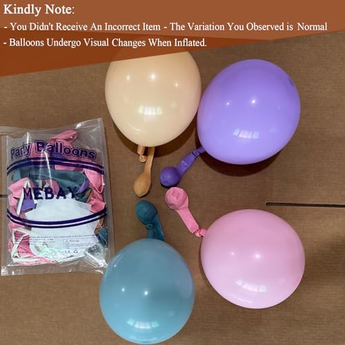 Pastel Pink Purple Blue Balloon Garland Arch Kit (166 PCS) - color: Blue-pink-purple