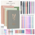 Nicpro 50PCS Cute Spiral Notebook Stationary Set For Women - size: 50pcs