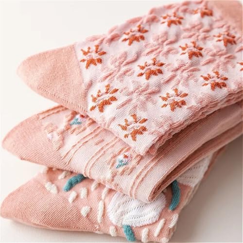 Lavish Lavender Argyle Frill Socks for Women, Dress Socks - color: 5pair-pink