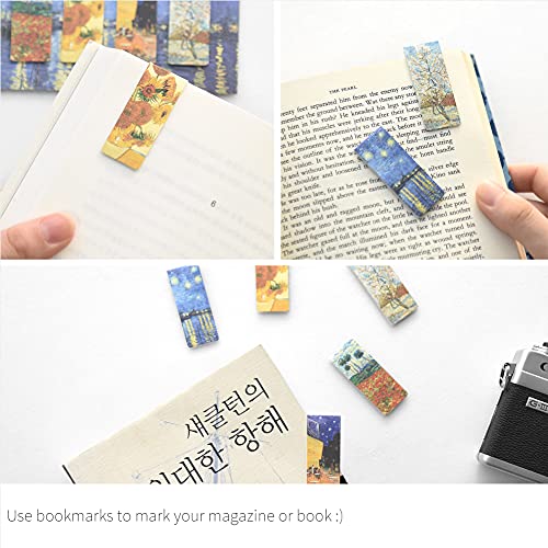 Monolike Magnetic Bookmarks Vincent Van Gogh ver.1 + ver.2, 10 Pieces - color: Van Gogh Ver.1 + Ver.2