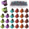 JANYUN 48Pcs Colorful Mini Hair Claw Clips, Small Plastic Hair Clips - color: Multicolor