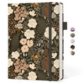 Taja Pretty Lined Journal for Women, Aesthetic Hardcover Leather Journal - color: B-Wild Rose, style: A-Lined
