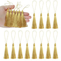 BEL AVENIR 20pcs 5" Silky Floss Carft Tassel Keychain Tassel-Gold - color: Gold, size: 20pcs