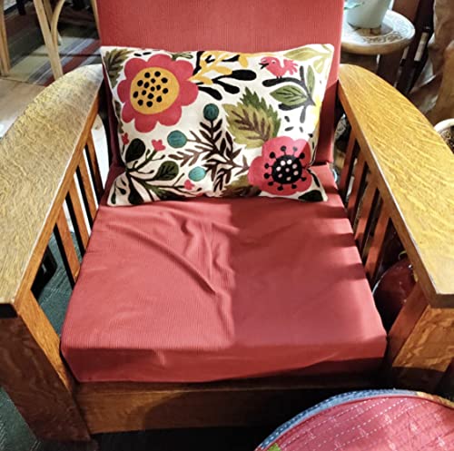 Lumbar Cushion Cover Hand Embroidered Wool 13x21 (Red Floral Lumbar Pillow Cover) - color: Red Floral Lumbar Pillow Cover