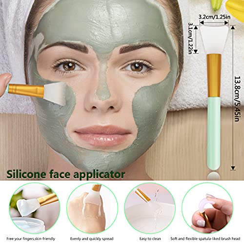 5PCS Silicone Scrubber Set, Lip Scrub Brush, Silicone Face Cleansing Brush, Face Applicator Tool and 2PCS Exfoliating Brushes for Men Women - style: style 1