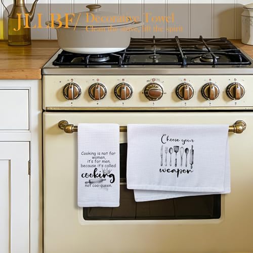 Funny Cooking Kitchen Towels Decorative, Cooking Lover Gifts, Chef Gifts for Men Hand Tea Towels for Kitchen Dining Room Restaurant Decor, 16x24 Inch Set of 2 - color: Cooking
