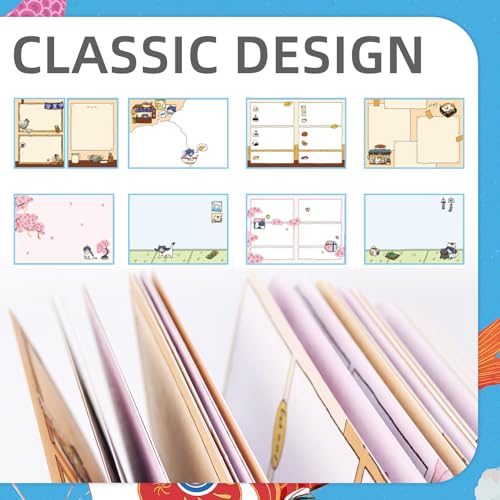 Composition Notebook with Magnetic clasp, Cute Cartoons Printed (Random)
