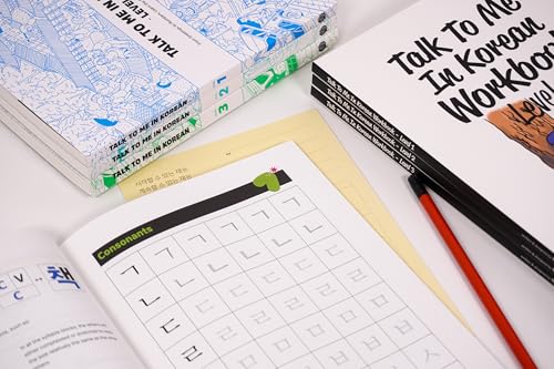 Talk to Me in Korean Mega Beginner Bundle – Levels 1, 2 & 3 Textbooks, Workbooks & Writing Notebook | Complete Korean Learning Set for Adult Beginners with 9 Premium K-Study Gifts