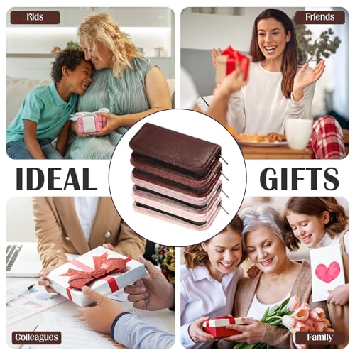 Coume 24 Sets Mini Manicure Kit for Women Men Nail Clippers, Brown Series - color: Brown Series