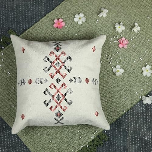 Trade Star Designer Throw Sabra Kilim Pillow Cover 100% Cotton Pillow Cover Beautiful Handcrafted Sofa Throw Pillow Case Farmhouse Cushion Cover for Home Fall Decor (Pattern- 4) - color: Pattern- 16
