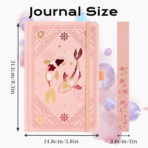 TIEFOSSI A5 Dotted Journal Notebook 190 Pages for Women & Men - color: Pink, size: A5-Dotted