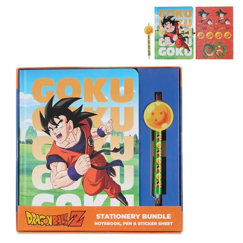 Dragon Ball Z Kids Stationary Set for Girls and Boys, Journal Kit with Pen - color: Dragon Ball
