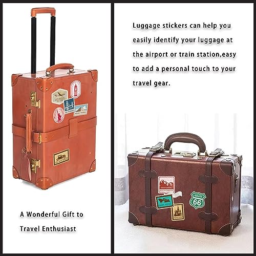 Prstincol 300 Pcs Vintage Travel Stickers Ticket Stickers for Journaling,Luggage Sticker Stub Vintage Sticker for Junk Journal Crafts Laptop Water Bottle Album Scrapbook - style: Travel and Ticket 300 Pcs