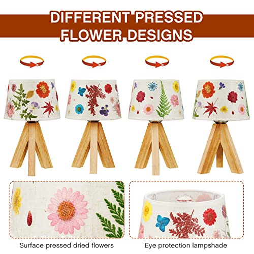 Hortsun Pressed Flower Vintage Table Lamp,Trapezoid - color: Trapezoid