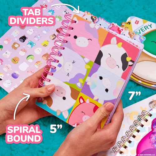 Horizon Group USA Tab Journal with 5 Dividers, Squishmallows - color: Squishmallows