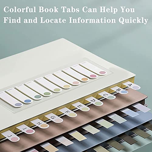 ELII 1600pcsTabs Page Markers Morandi Sticky Index Tabs,Transparent Sticky Notes Book Markers Tabs Label Stickers Index Tabs for Reading Notes, Classify File - size: 1600pcs