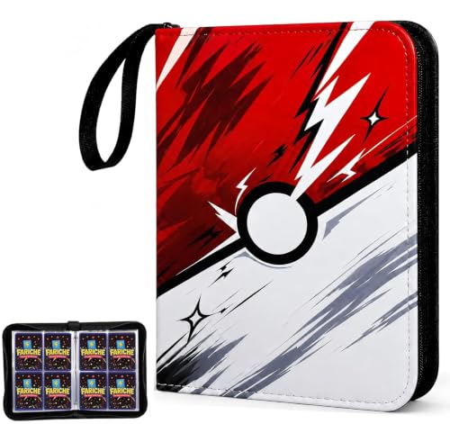 Kidnobia 4-Pocket Trading Card Binder with Zipper Gift Box - size: Small