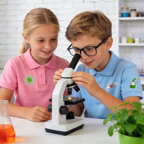 10 Pcs Science Laboratory Iron on/Sew on Patches, Back to School Embroidered Applique Patches, Clothes Backpacks Hats Pants Jackets Jeans Decoration, Student Classroom Prizes - color: 10 science