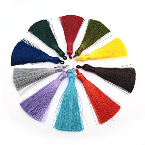 20Pcs Suede Handmade Tiny Soft Tassels Mini Tassels,Colorful Tassels, Earring Tassels Assorted Colors Randomly (33) - color: 33