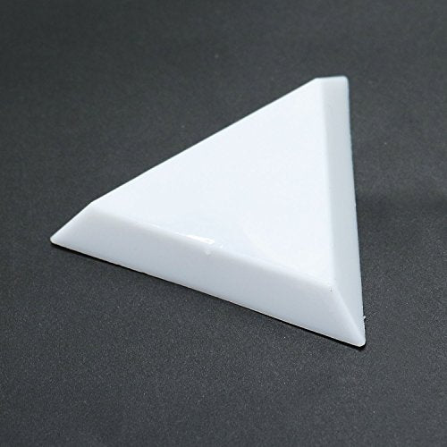 20 PCS Bead Sorting Trays Triangle White Plastic