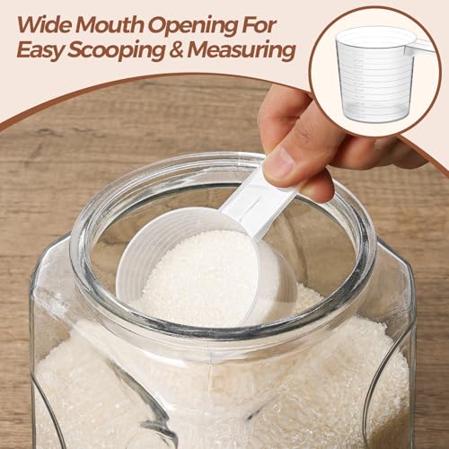 ComSaf Large Square Glass Pantry Jar with Lid 78 oz Wide Mouth - size: 78oz-1Pcs