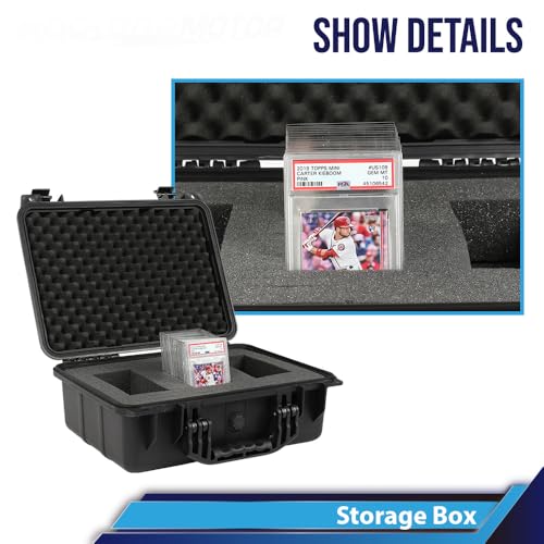 CROSSDESIGN Storage Box for Collectible Cards, Tools, Screws, Craft - size: 1 Pack | DIY Divider | Big Size | Black