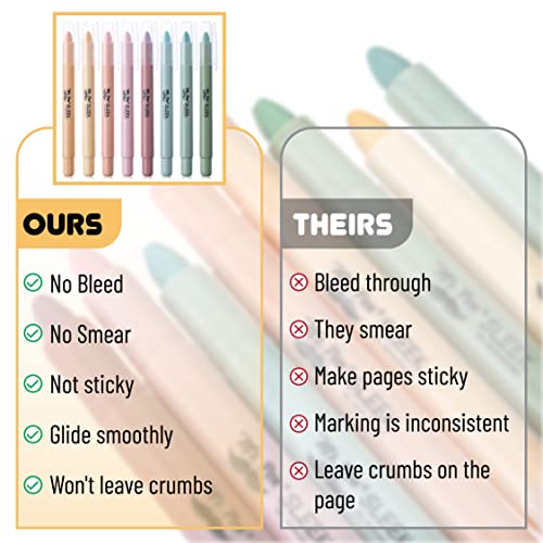 Mr. Pen- No Bleed Gel Highlighters, Pastel Colors, 8 Pack - color: Pastel Colors 2, size: 8 Pack