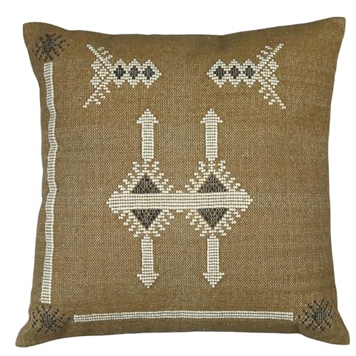 Trade Star Sabra Kilim Pillow Cover 100% Cotton Cushion Cover Designer Sofa Pillow Cover Handwoven Cushion Case for Home Decor Spring Decorative Pillow Case (18x18 Inches) - color: Pattern-21