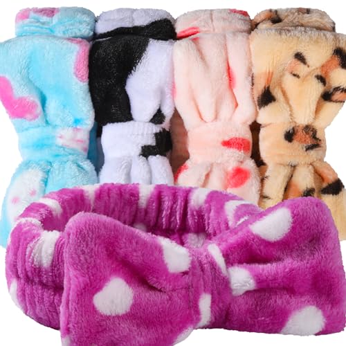 Teenitor Makeup and Spa Headbands, Bow Headbands for Women's Skincare and Face Washing