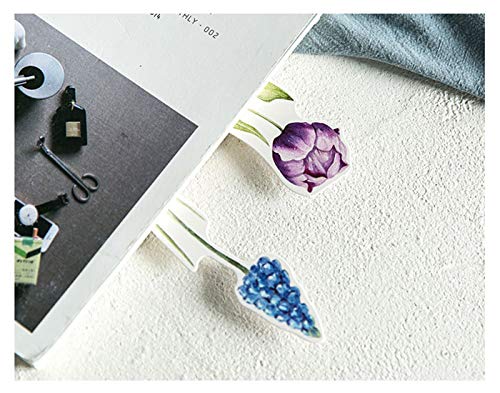 Colorful Flower Bookmarks, 30 PCS (Unknown Flower)