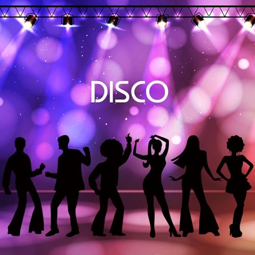 Motiskyy 12 Pcs Disco Silhouette Wall Decals, Retro PVC Removable,Disco