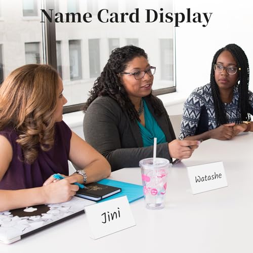 Daletu Mini Acrylic Sign Holders, Acrylic Food Sign Label for Party Buffet - size: 30PCS 2.36" X 1.57"（6X4)