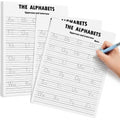 Eaasty 100 Pcs Alphabet Tracing Paper Trace Letters Alphabet Handwriting Practice Workbook for Kids Ages 3-5 Practice Paper Learning to Write Letters for Pre K and Kindergarten (8.5x11 Inches) - size: 8.5x11 Inches