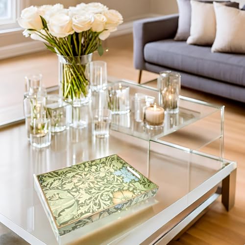 Spsyrine Plastic Serving Tray with Handles for Coffee Table, Compton - color: Multi C