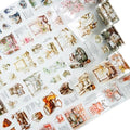 6 Rolls Pre-Cut Cozy Home PET Tape for Scrapbook Journaling - style: Cozy Home